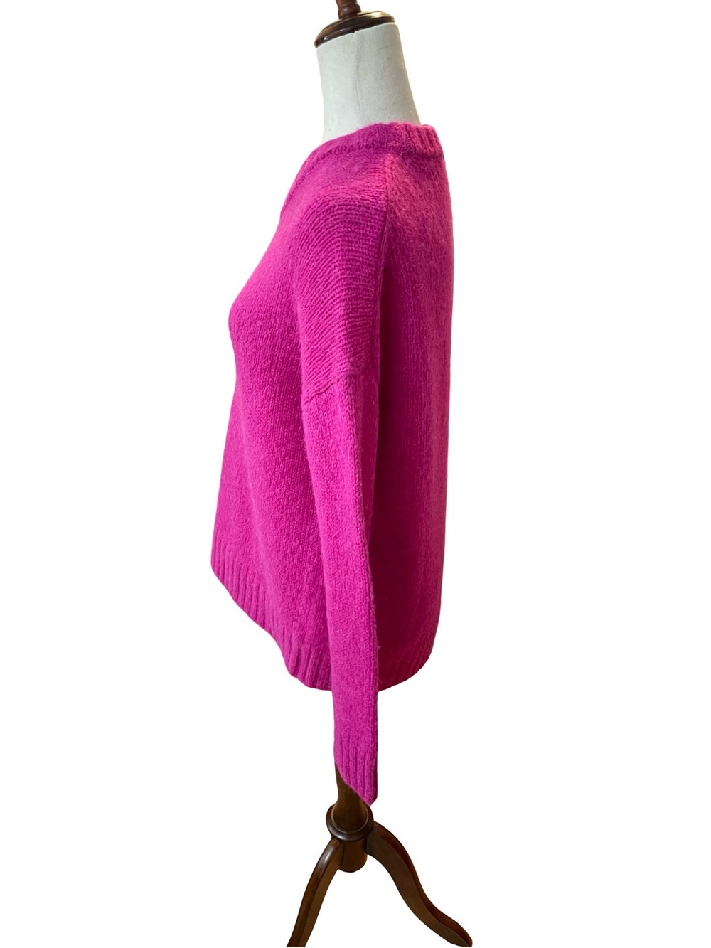 A.L.C. Lynia Fisherman Sweater Electric Pink - Picture 10 of 16